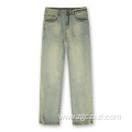 Men's fall and winter slit slimming jeans